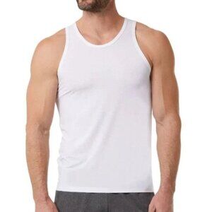 NEW 32 Degrees Cool Men’s S 3-Pack Comfort Mesh Tank Top White Nylon/Spandex
